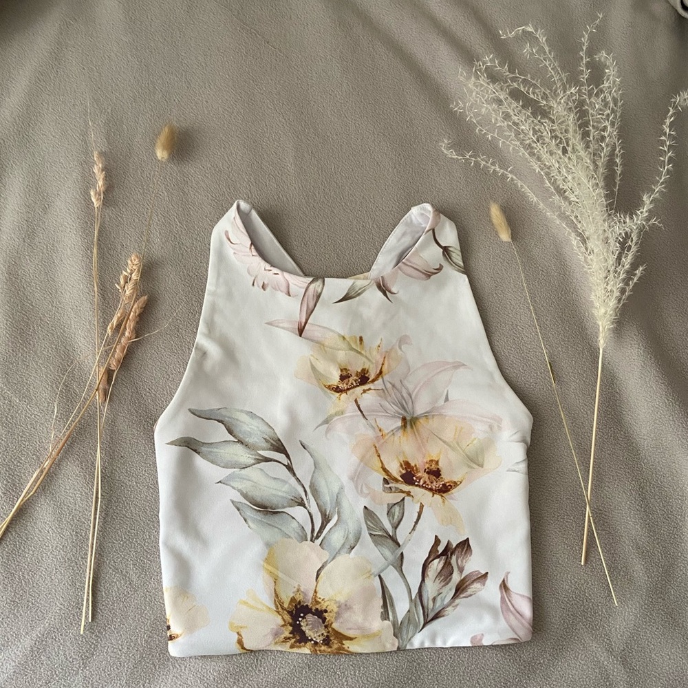 Forever 21 Floral Sports Bra